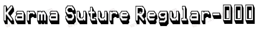 Karma Suture Regular字体转换